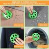 Lovelyduo 4 Pack Washing Machine Hair Remover Balls  Reusable Silicone Pet Fur & Lint Catcher for Laundry, Floating Hair Removal Device for Dogs & Cats Clothes Dryer & Washer (Green & Orange) view 3