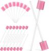 MJ Talk Tools 150 pcs Disposable Oral Care Swabs, Oral Swabs For Speech Therapy, Toothette Oral Swabs, Mouth Oral Swabs (Pink) view 1