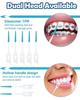 QUIRA Interdental Brush, silicone Head Safe Interdental Brush for Teeth, Portable Plaque Removal with Tooth Floss Sticks for Oral Care Brush (30pc) view 2