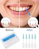 QUIRA Interdental Brush, silicone Head Safe Interdental Brush for Teeth, Portable Plaque Removal with Tooth Floss Sticks for Oral Care Brush (30pc) view 3
