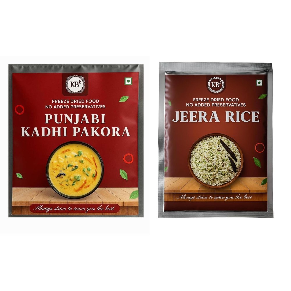 Ready-to-Eat Punjabi Kadhi Pakora with Jeera Rice  Authentic North Indian Yogurt Curry & Gram Flour Dumplings | Fragrant Cumin Rice | No Added Preservatives | High Protein & Fiber