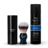 Forest Hill Set of 2 Men Grooming Shaving Combo, Super Soft Bristles Ashford Shaving Brush Blue & Shaving Foam 266ml, Goodness of Olive & Argan Oil, Mulberry, Rosemary & Peppermint Extract, Rich Lather, Cooling Hydrating Formula view 1