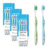 Amazon Basics MultiPro ZigZag Toothbrush for Adults, Multicolour | 12-Count (4  3 Packs) | Soft Bristles for Deep Cleaning, Plaque Removal & Gentle Gum Care view 1