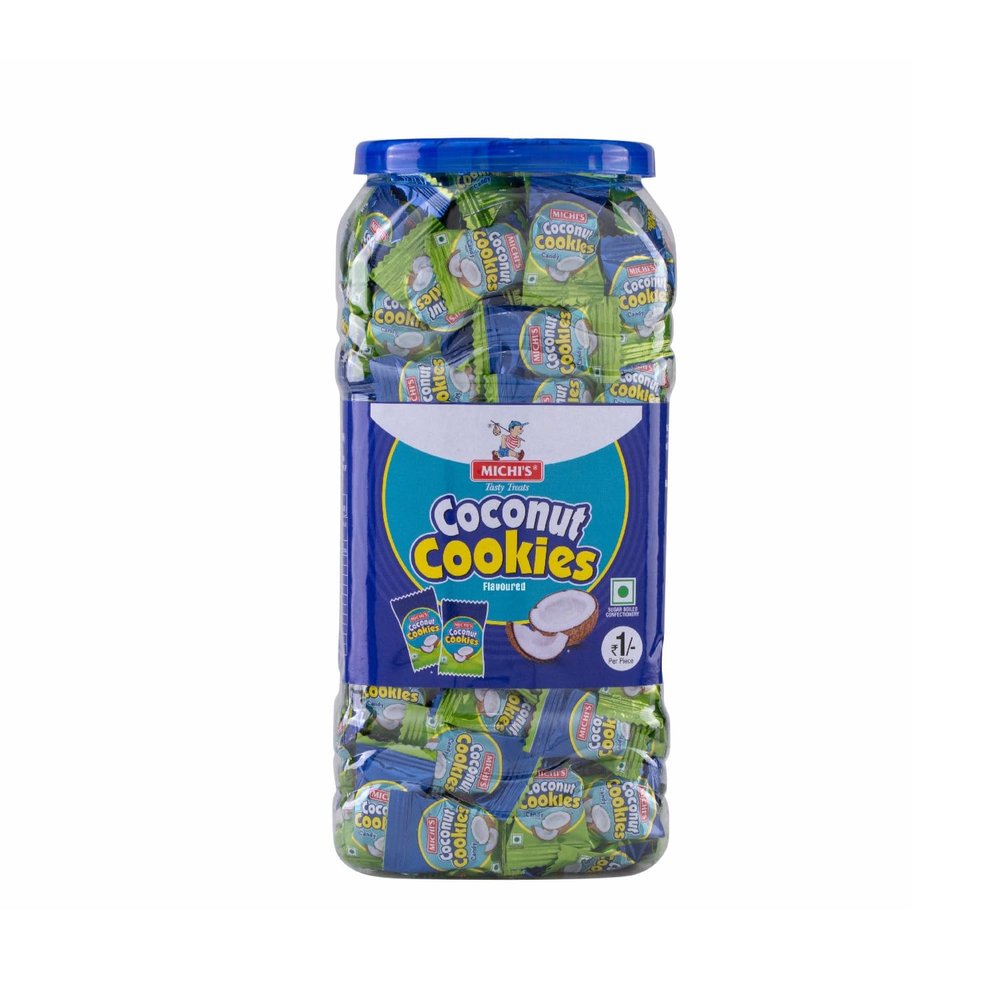Michi's Candy Small Jar - 250 Pieces (Coconut Cookies)