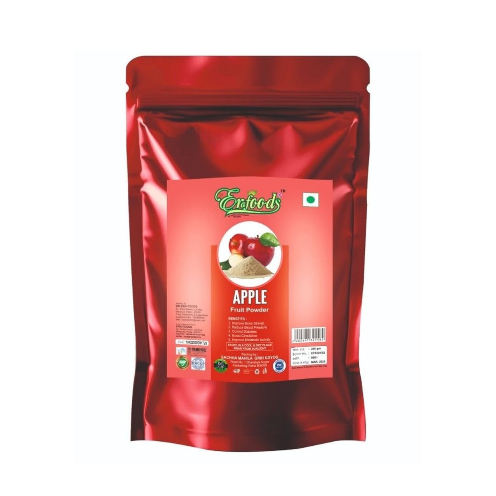 ErafoodApple Fruit Powder | Pure Dehydrated Apple | Rich in Fiber & Vitamin C | Smoothies, Baking, Baby Food & Healthy Recipes 200g