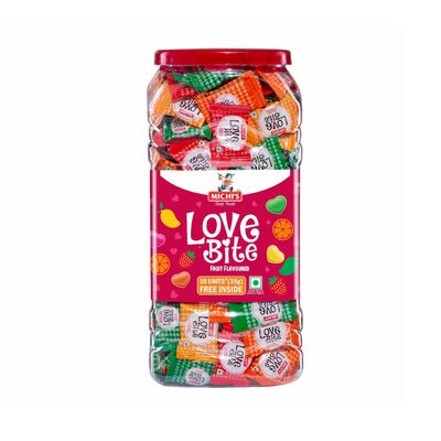 Michi's Candy Small Jar - 250 Pieces (Love Bite)