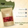 Snack It Up Beetroot Chips Crme & Onion Flavour | Healthy Air-Fried Vegetable Chips Made with Real Beetroot | Light & Crispy Snack | Vegan, Gluten Free, No Palm Oil, No Artificial Preservatives | Plant Based Healthy Snacks | 100 g Pack view 3