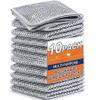 Gadget 360 Multipurpose Wire Dishwashing Rags, Non-Scratch Wire Dishcloth, Stainless Steel Scrubber, Pack of 10, Machine Washable view 1