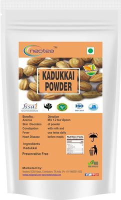 Neotea Harad/Haritaki Powder | Terminalia Chebula | Kadukkai Podi/Karakkaya Pudiyamu | 100% Pure & Natural | No Added Preservatives | Ayurvedic Herbal Supplement (200 GM)