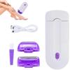 BANSI creatives Finishing Touch Hair Remover for Women | Painless Electric Shaver with Dual Blades, USB Rechargeable | Portable Trimmer for Face, Arms, Legs | Includes Extra Heads & Cleaning Brush view 1