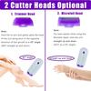 BANSI creatives Finishing Touch Hair Remover for Women | Painless Electric Shaver with Dual Blades, USB Rechargeable | Portable Trimmer for Face, Arms, Legs | Includes Extra Heads & Cleaning Brush view 4