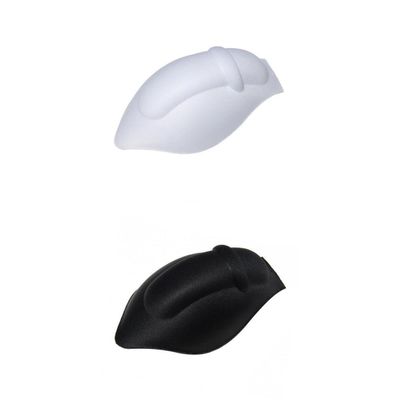 bnf 2 Pcs Men's Underwear Enhancer Bulge Pad | Invisible Sponge Cushion Inserts for Trunks & Swim Shorts | Soft Polyester for Enhanced Confidence & Protection | White & Black 14.5x9.5x4.5cm
