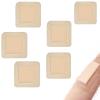 6 Pcs Bed Sore Dressing, Bandages for Wounds, Dressing Pads for Wound, 7.5x7.5cm Silicone Gel Foam Wound Dressing, Sterile Adhesive Square Dressing for Post-Surgical Care (white-2) view 1