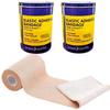 2 Packs Elastic Adhesive Bandage B.P 10cm x 4/6 m Stretchable Roll Top O Plast for First Aid Wrap Joint Muscle Hand Legs Ankle Knee Foot Medical Elastic Adhesive Crepe Bandage view 1