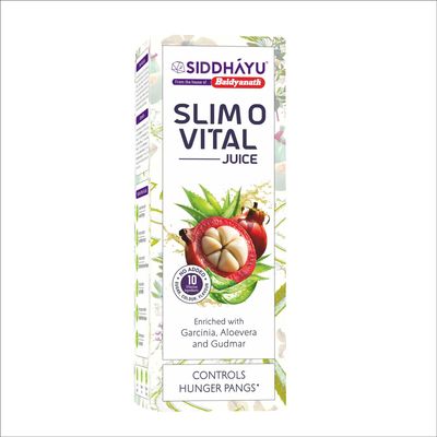 Baidyanath Asli Ayurved Slimo Vital Juice | Blend of Garcinia, Aloe Vera & Gudmar | Supports Metabolism & Digestive Wellness | Natural Ingredients | 1000 ml