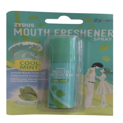 Mouth Freshener Spray Cool Mint | Instant Fresh Breath Spray for Long Lasting Freshness | Portable Pocket Size Oral Freshener for Men and Women | 15ml