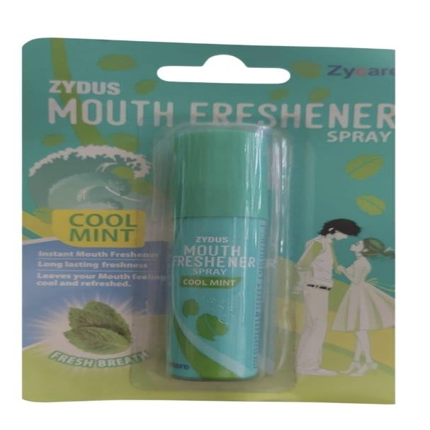 Mouth Freshener Spray Cool Mint | Instant Fresh Breath Spray for Long Lasting Freshness | Portable Pocket Size Oral Freshener for Men and Women | 15ml