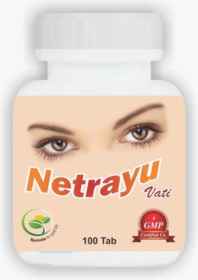 Dr. Totala Netrayu Vati 100 Tablets | Eye Wellness Support | Vision Comfort | Daily Eye Care | Herbal Care | Gentle Home Use | Natural Eye Balance