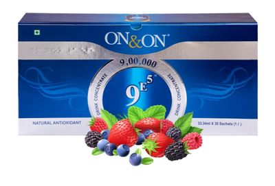 9-E5 Health Drink is an active formulation of Amla, Noni, Aloe Vera, and a unique combination of 13 berries for glowing skin and body care 30 sachets