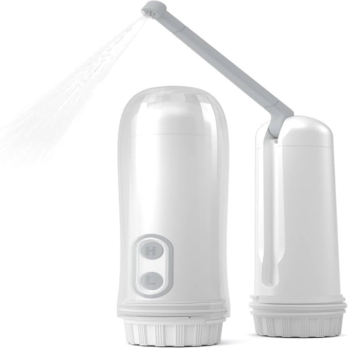 MUKUND Silicone Portable Jet Spray for Travel with Adjustable Nozzle & High Low Spray Mode | Travel Friendly Handheld Bidet Spray | Travel & Toilet Essentials | Easy to Use