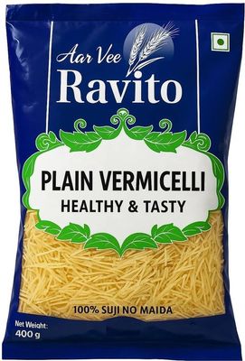 AarVee Ravito Plain Vermicelli, 400g, Healthy and Tasty