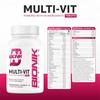 BIONIK Multi-Vit Multivitamin Tablets | 59 Essential Nutrients for Men & Women | Daily Immunity, Energy & Overall Wellness Support | 60 Tablets view 3