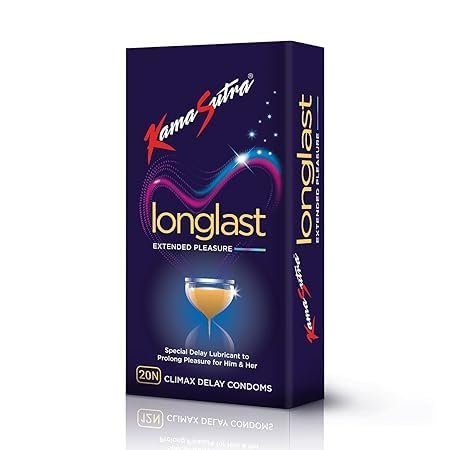 40 Pcs Condoms Longlast for men Combo with dotted texture climax delay. premium (Pack of 2x20)