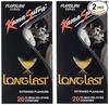 40 Pcs Condoms Longlast for men Combo with dotted texture climax delay. premium (Pack of 2x20) view 2