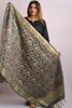 28Rajya Banarasi Silk Blend Dupatta, Multicolour Floral Pattern with Zari Border, Tassel Detailing, Ethnic Style (Grey, Banarasi2) view 4