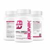 BIONIK Krill Omega Softgels 1000mg | High-Strength Omega-3 EPA & DHA | Brain, Heart & Anti-Inflammatory Support | 60 Softgels Each | Pack of 2 view 1
