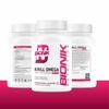BIONIK Krill Omega Softgels 1000mg | High-Strength Omega-3 EPA & DHA | Brain, Heart & Anti-Inflammatory Support | 60 Softgels Each | Pack of 2 view 2