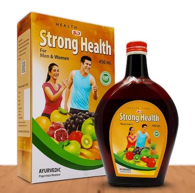 Ayurvedic Strong Health Tonic | Daily Energy & Immunity Booster | Improves Digestion, Strength & Vitality | 450ml | Pack of 1