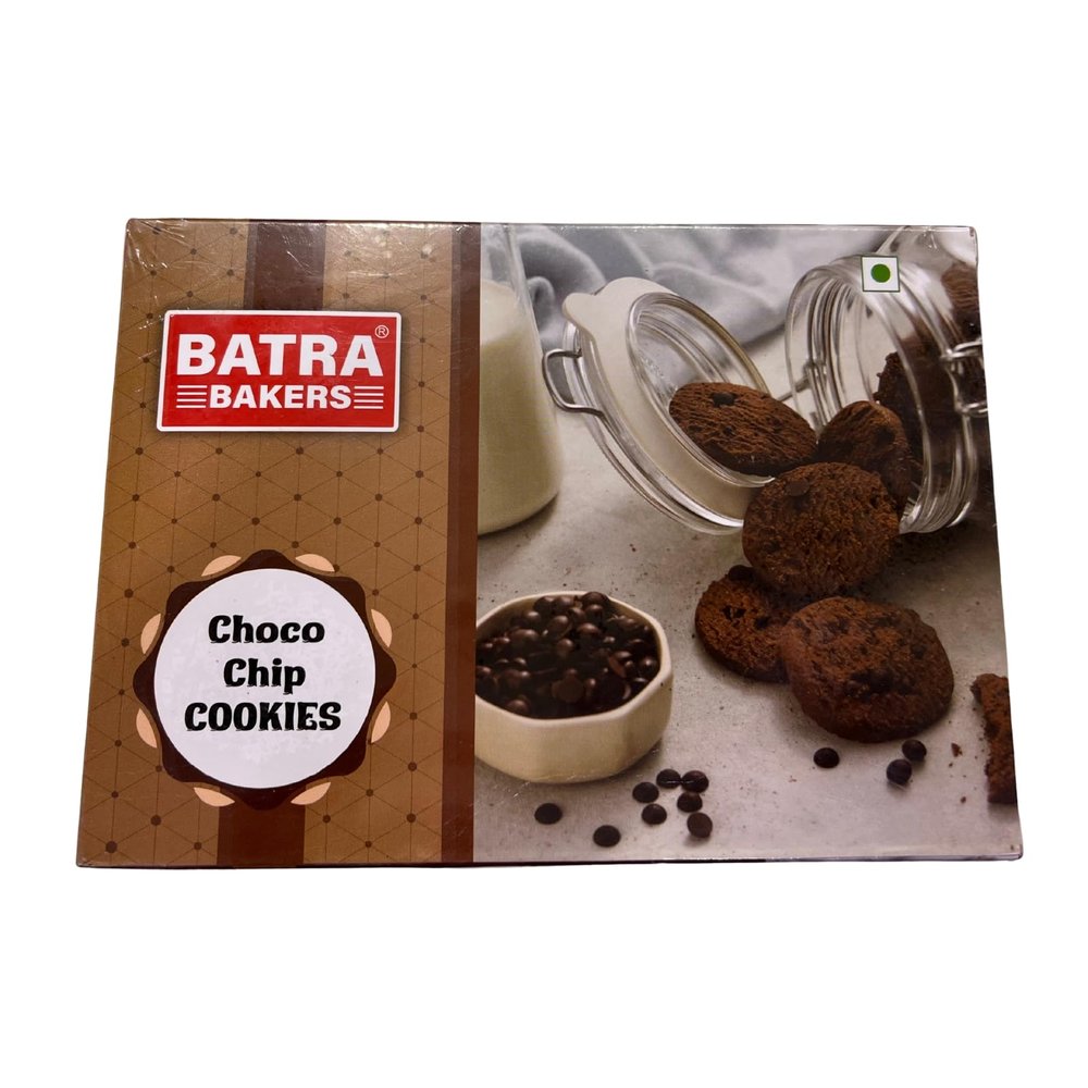 Batra Bakers Choco Chip Cookies  Crunchy Chocolate Chip Biscuits | Rich Cocoa Taste | Perfect Tea-Time Snack | 300gm