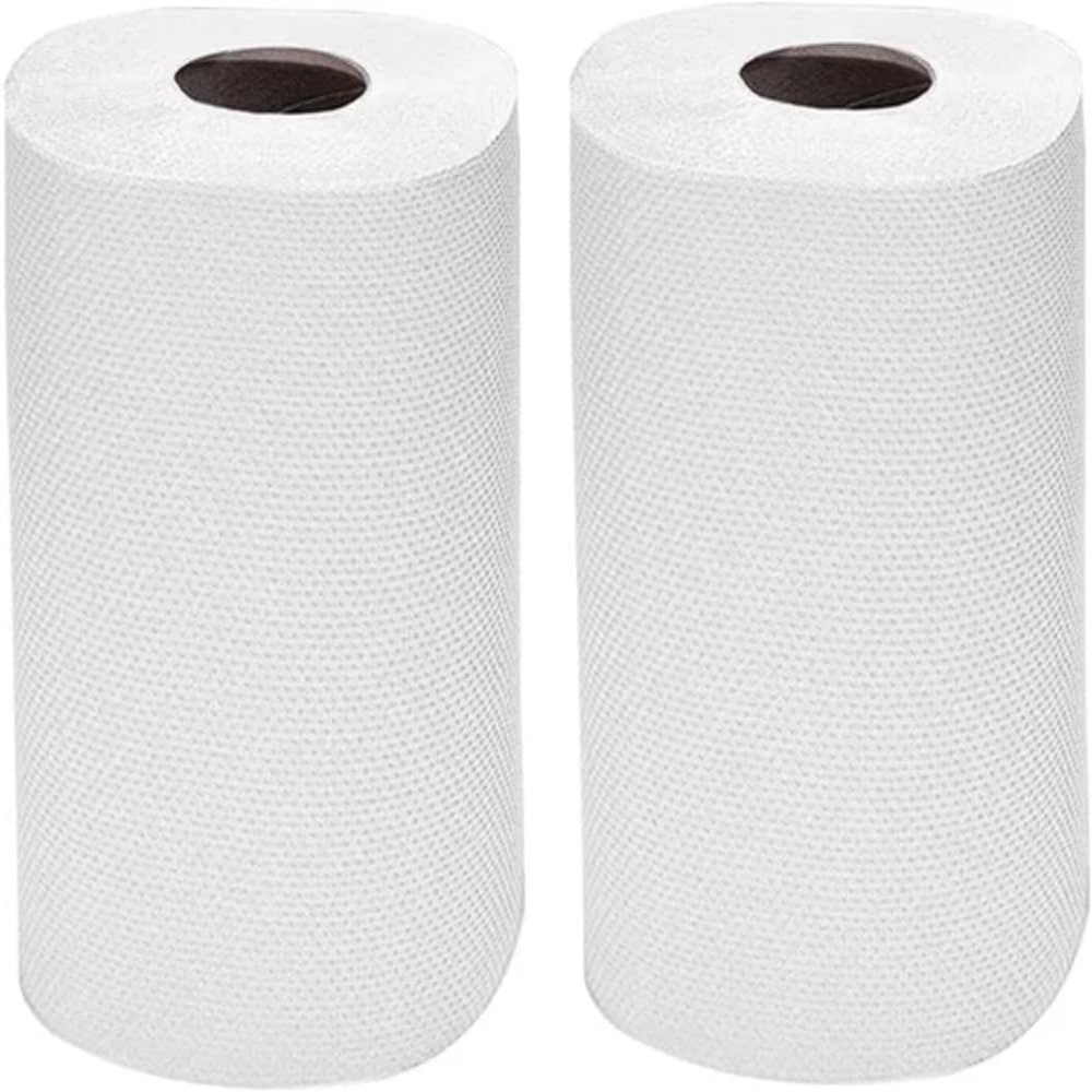 Extra Large Kitchen Paper Towel Roll - Thick and Strong 4-Ply Sheets for Multipurpose Cleaning and Disposable Napkins - Highly Absorbent, Big Size Rolls for Home or Commercial Use (Pack of 2)