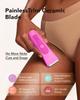 Bikini Trimmer for Women, LADYSPOT Lady Shavers for Women Rechargeable Bikini Shaver for Pubic Hair with 3 Guards and Hypoallergenic Ceramic Blade, Wet/Dry Lady Razors for Body, Legs, Bikini (Rosy Red) view 2