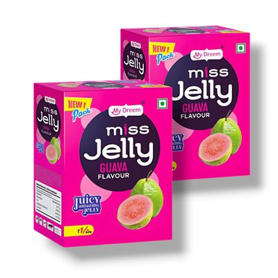 MyDreem Miss Jelly Guava Flavor, Smooth & Jiggly Candy Treat for Kids & Adults 85 Pcs in Each box Pack of 2