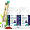 CURESEA Lifesciences Vegan Daily Multivitamin with Vitamin B12, C, D3, K2, E Lycopene, Ginseng and Multimineral + Bamboo Toothbrush | For Men and Women | 120 Veg Tablets (Pack of 2) view 1