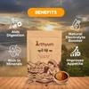 Arthyum Himalayan Pink Flavoured Salt with flax seeds | Seasoning mix - Popcorn, Noodles, Salad, Raita, Fruits, Makhana Pasta, Pizza, Salads, Premium Sprinkler | Unprocessed | Pure & Natural Traditional Grounded Salt ( Silbata) | Healthy Italian Spic view 4