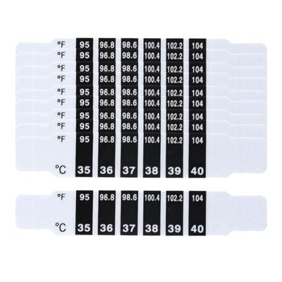 Enakshi Temperature Patch Bendable Forehead Universal for Indoor Outdoor Teen 10Pcs|Baby | Baby Safety & Health |Baby Thermometers|5 Temperature Sticker with Manual