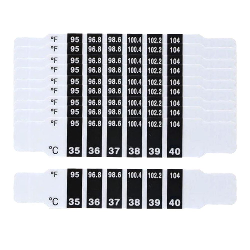 Enakshi Temperature Patch Bendable Forehead Universal for Indoor Outdoor Teen 10Pcs|Baby | Baby Safety & Health |Baby Thermometers|5 Temperature Sticker with Manual