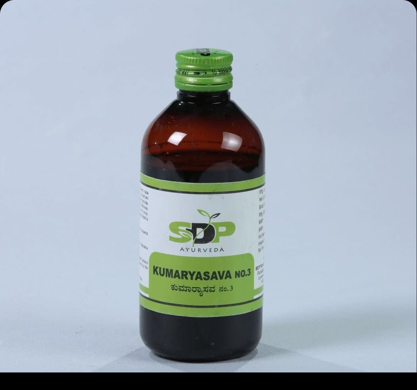 SDP Ayurveda Kumaryasava No. 3 | Ayurvedic Syrup for Kids Constipation, Loss of Appetite & Growth | Herbal Tonic for Baby Wellness, Immunity & Digestive Health | Natural Remedy for Children