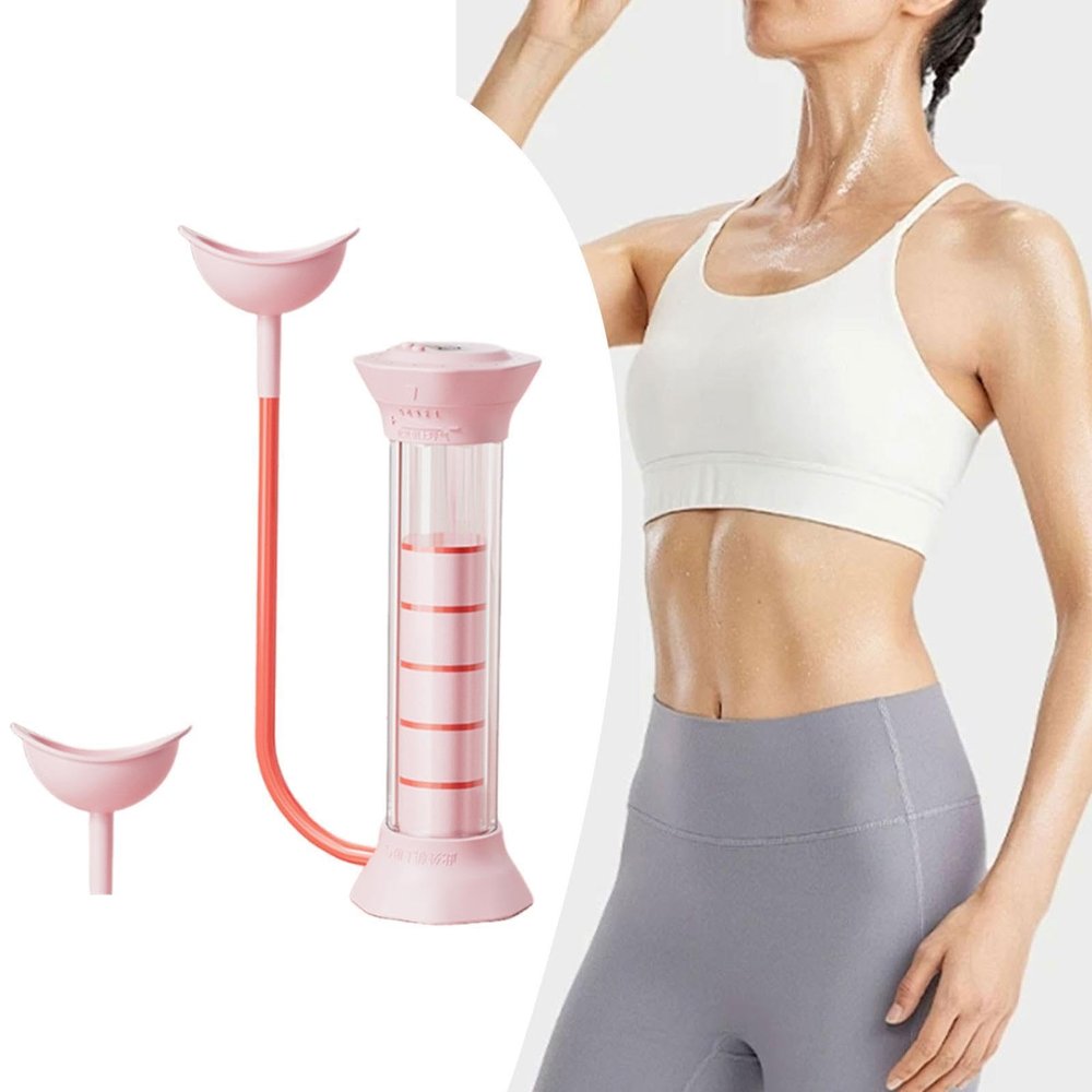 MERISHOPP Breathing Exercise Device Abdominal Exerciser Stronger Lungs Lung Respirator Pink| Sports Equipment | Outdoor Sports Gear | Exercise Gear