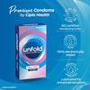Cipla UNFOLD Very Thin Condoms 10's  Ultra Thin, Natural Feel, Sensitive & Safe Protection Value Pack view 3