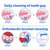 Sunkizzrs 25-Pcs Interdental Brush for Teeth  L-Shape Dental Floss  Toothpick for Orthodontics  Oral Dental Hygiene Brush  Sticks for Teeth Reusable Cleaning Tool (Orange, 1.2mm) view 3