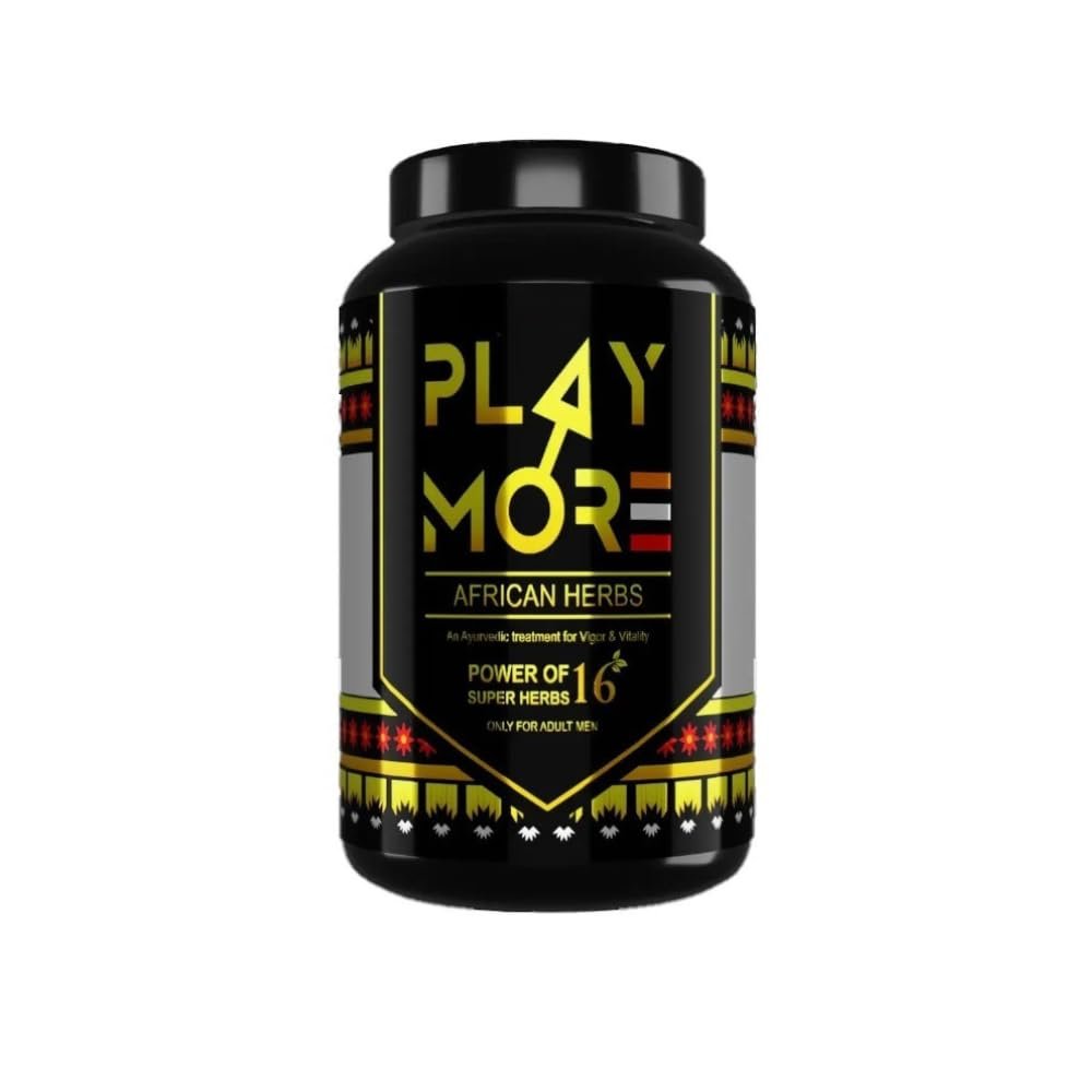ActiwowRx Play More Gold | Premium Herbal Supplement Powder 150g (Single Pack) Natural Vitality Powder for Men, African Formula, Energy and Stamina Support