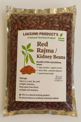 LAKSHMI Red Rajma (Kidney Beans) 900gm Natural Bean's | 100% Pure Pulses | Rich in Fiber & Protein | Gluten-Free | Unpolished & Unadulterated, No Preservatives (Net Quantity:- 900 Gram's)