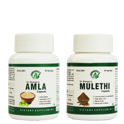 Bhargav Ayurveda I Amla 60 Capsules & Mulethi 60 Capsules