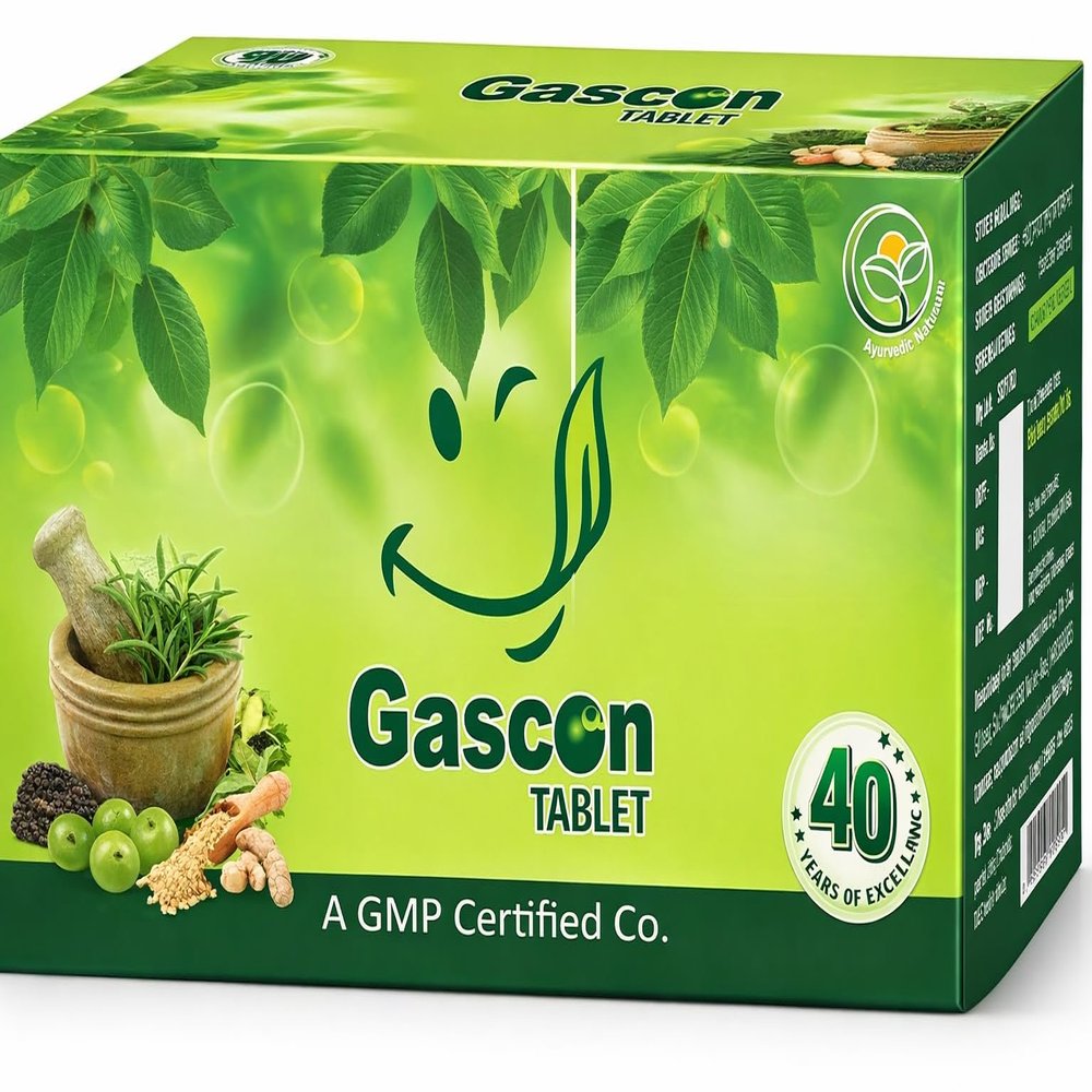 Dr. Totala's Gascon Tablet 100 Tablets | Supports Daily Digestive Wellness | Helps Maintain Routine Comfort, Gut Balance, And Overall Digestive Vitality