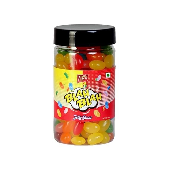 Tosca Blah Blah Jelly Beans - 100% Vegetarian Multicolored, Mixed Fruit Flavours Jelly Beans, (150 gm)