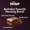 Arnotts TimTam Dark Chocolate Biscuits  Iconic Australian Chocolate Biscuit Bars with Dark Chocolate Coating & Cream Centre, 163g (Imported) view 2